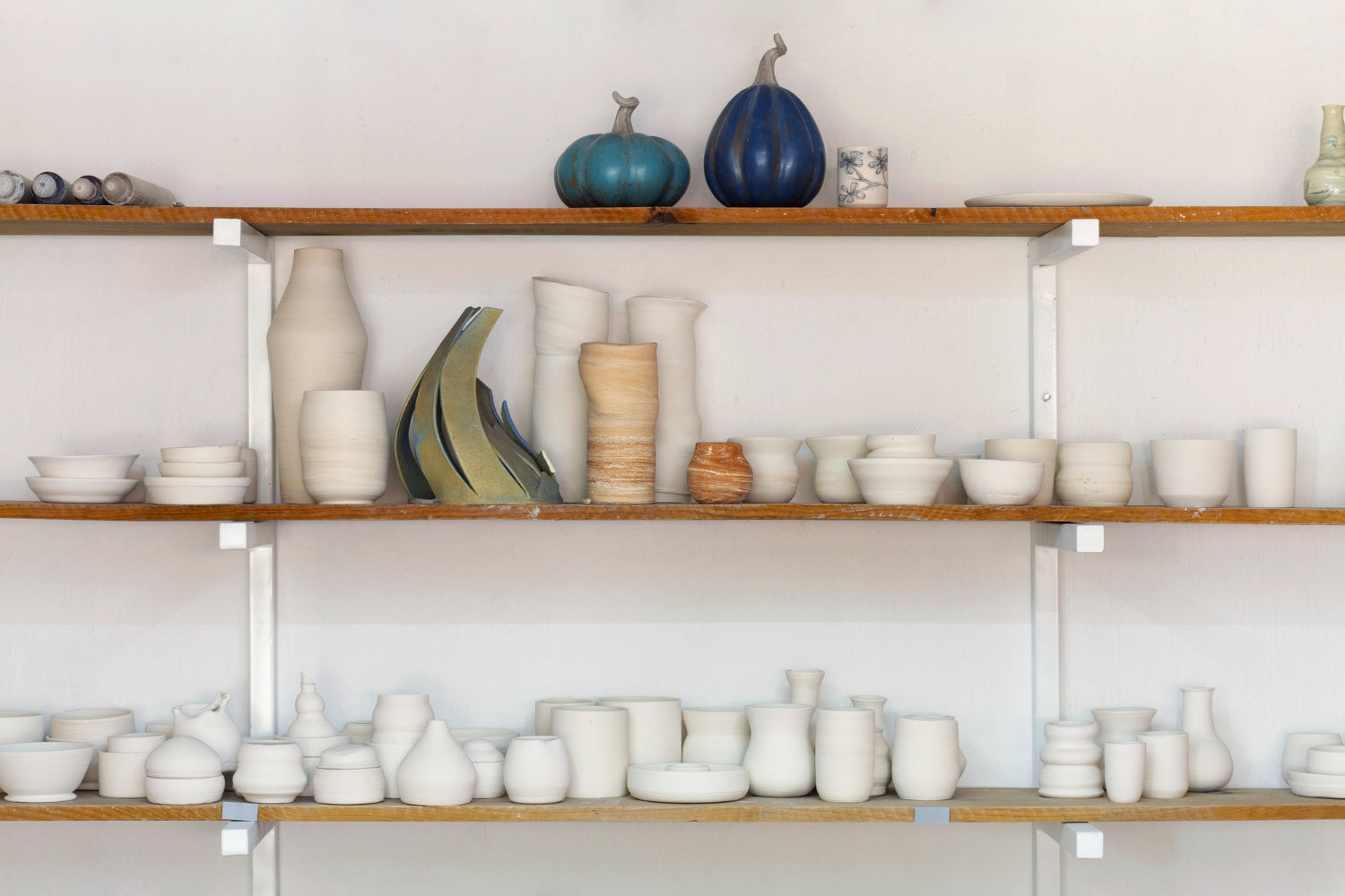 Minimalist Wood Shelving