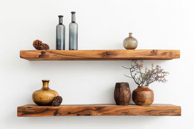 Floating Walnut Shelf