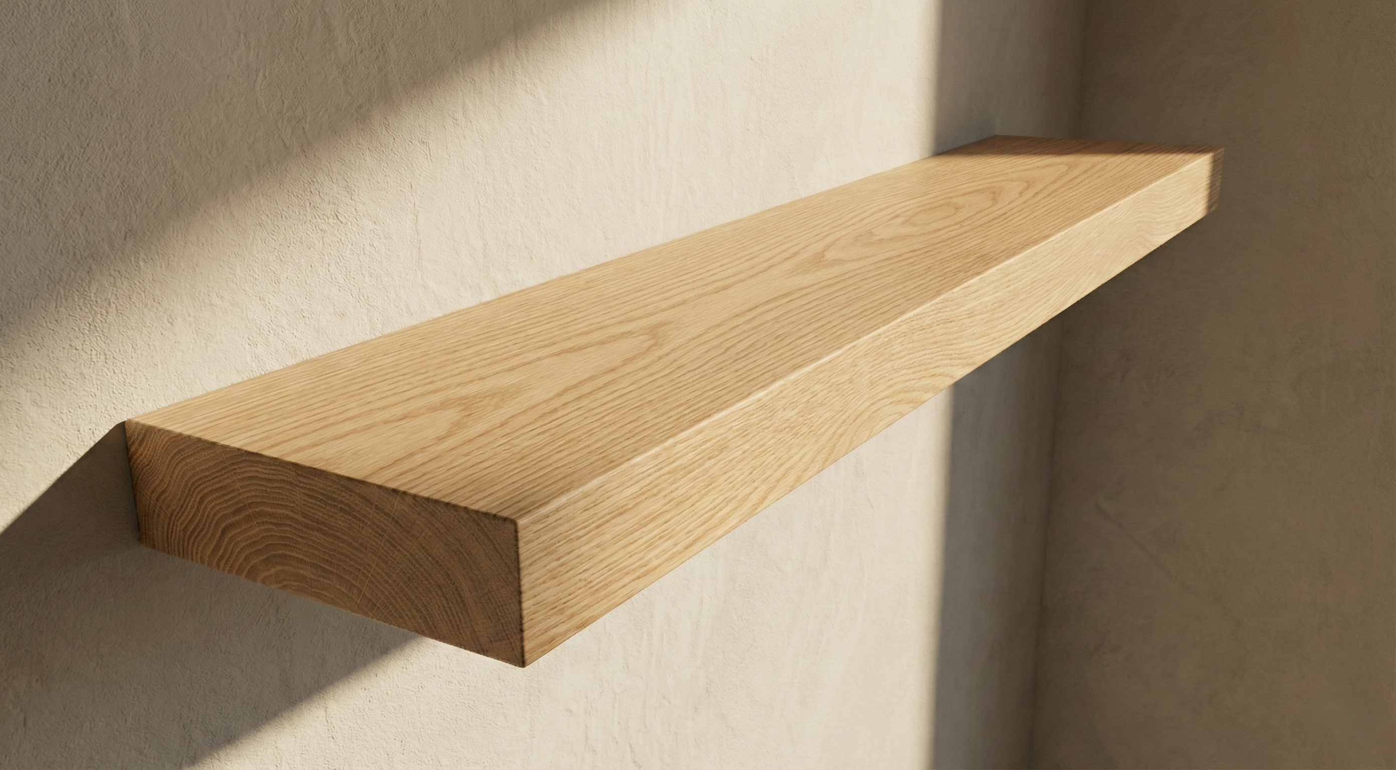 White Oak Floating Shelves