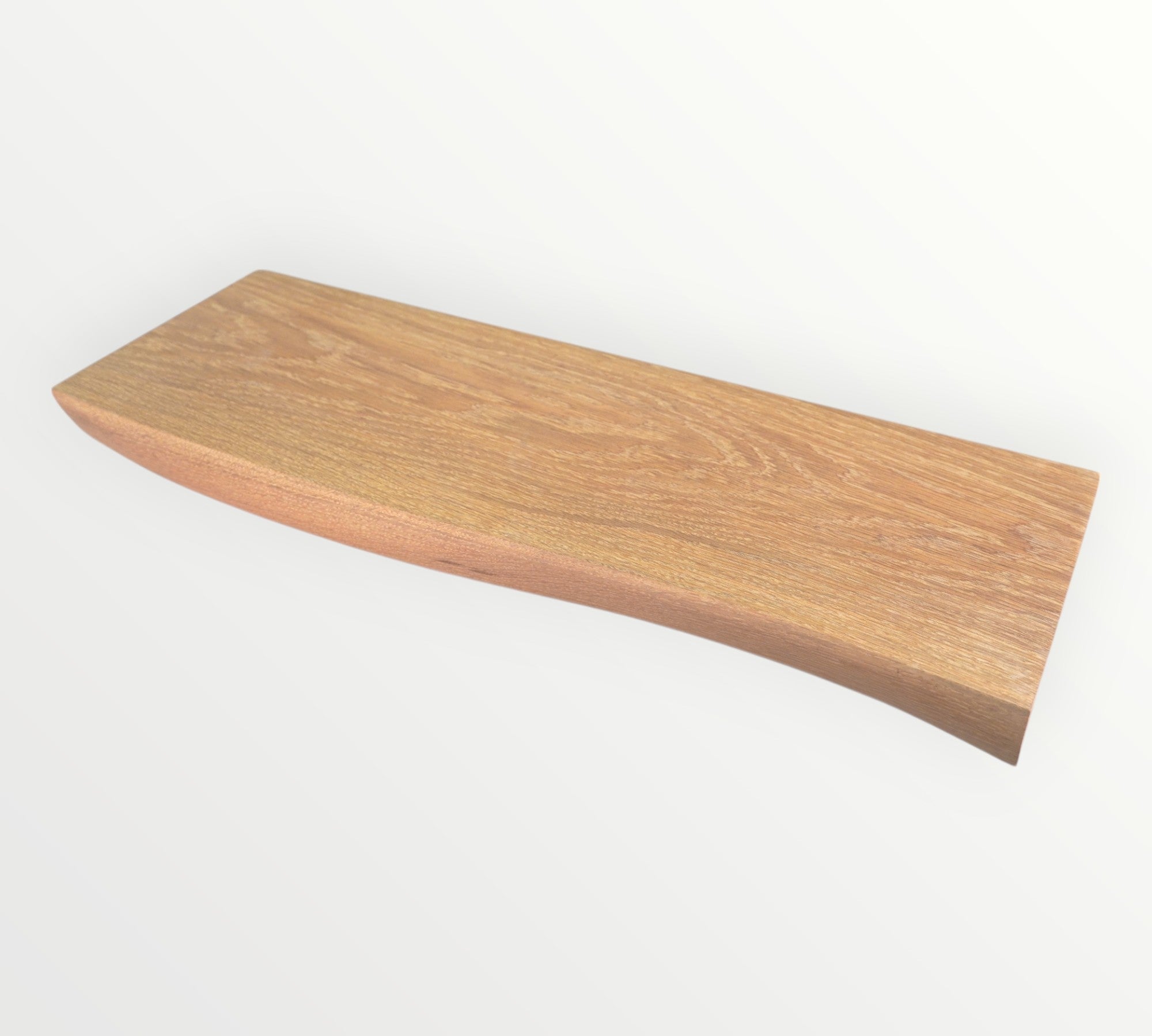 ABOVE WHITE OAK LIVE EDGE SHELF