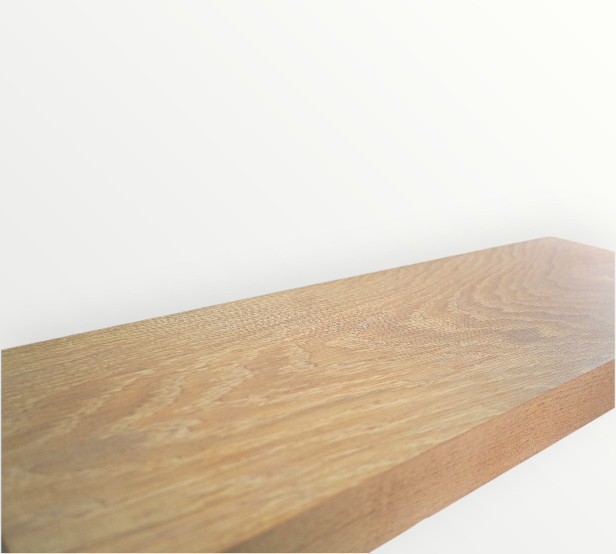 White Oak Hardwood Floating Shelf