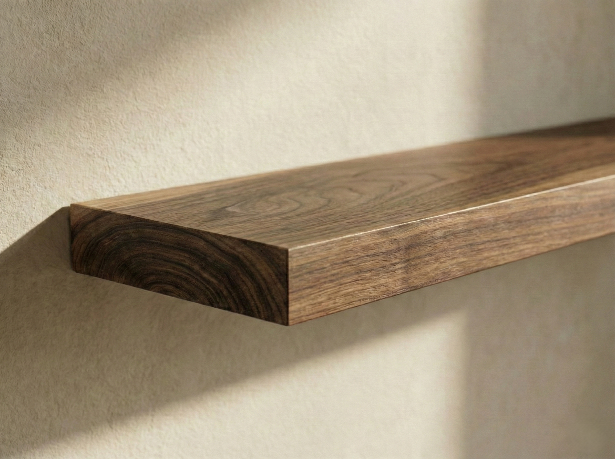 Solid Walnut Floating Shelf