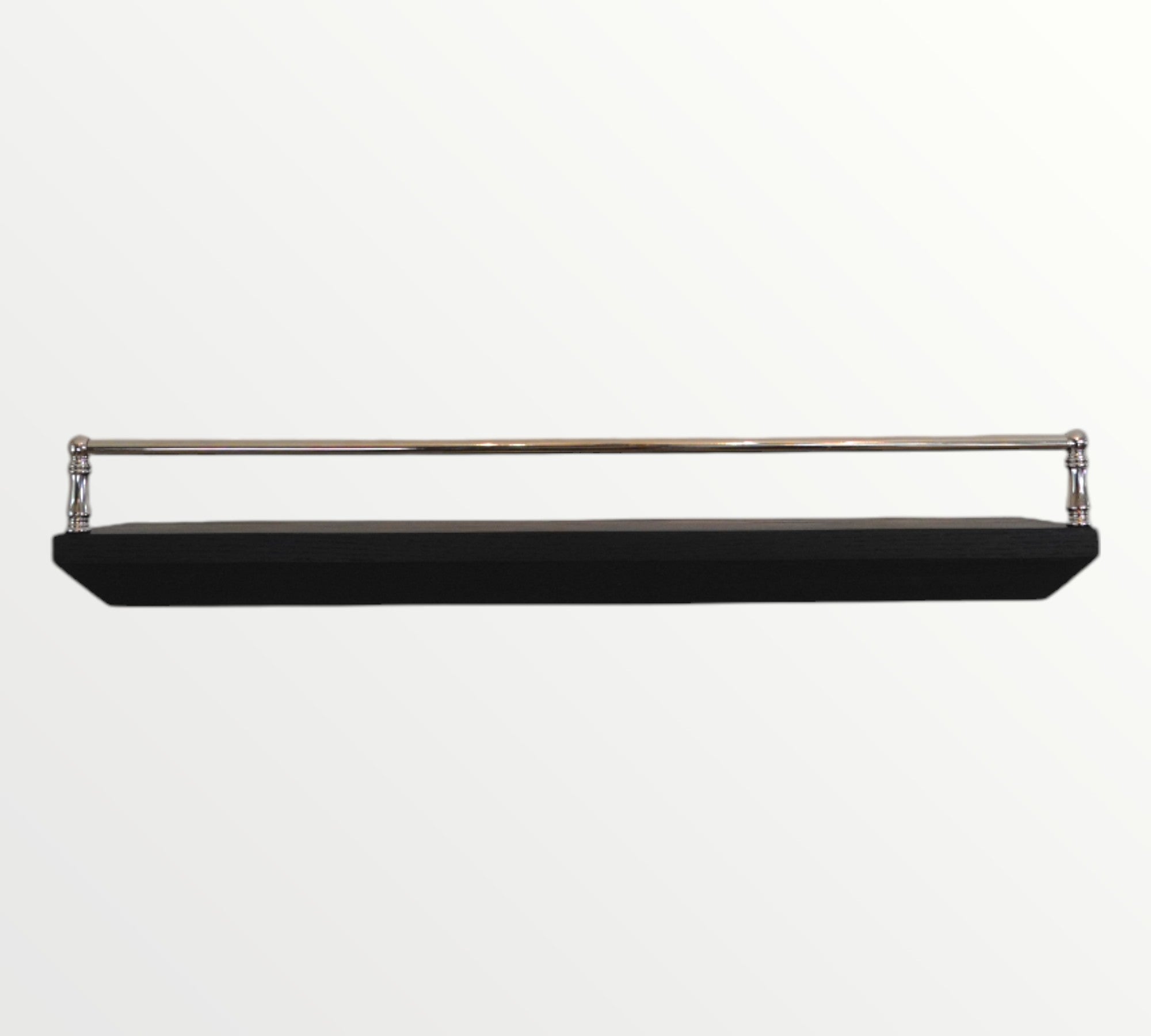 Black Oak Gallery Rail Floating Shelf