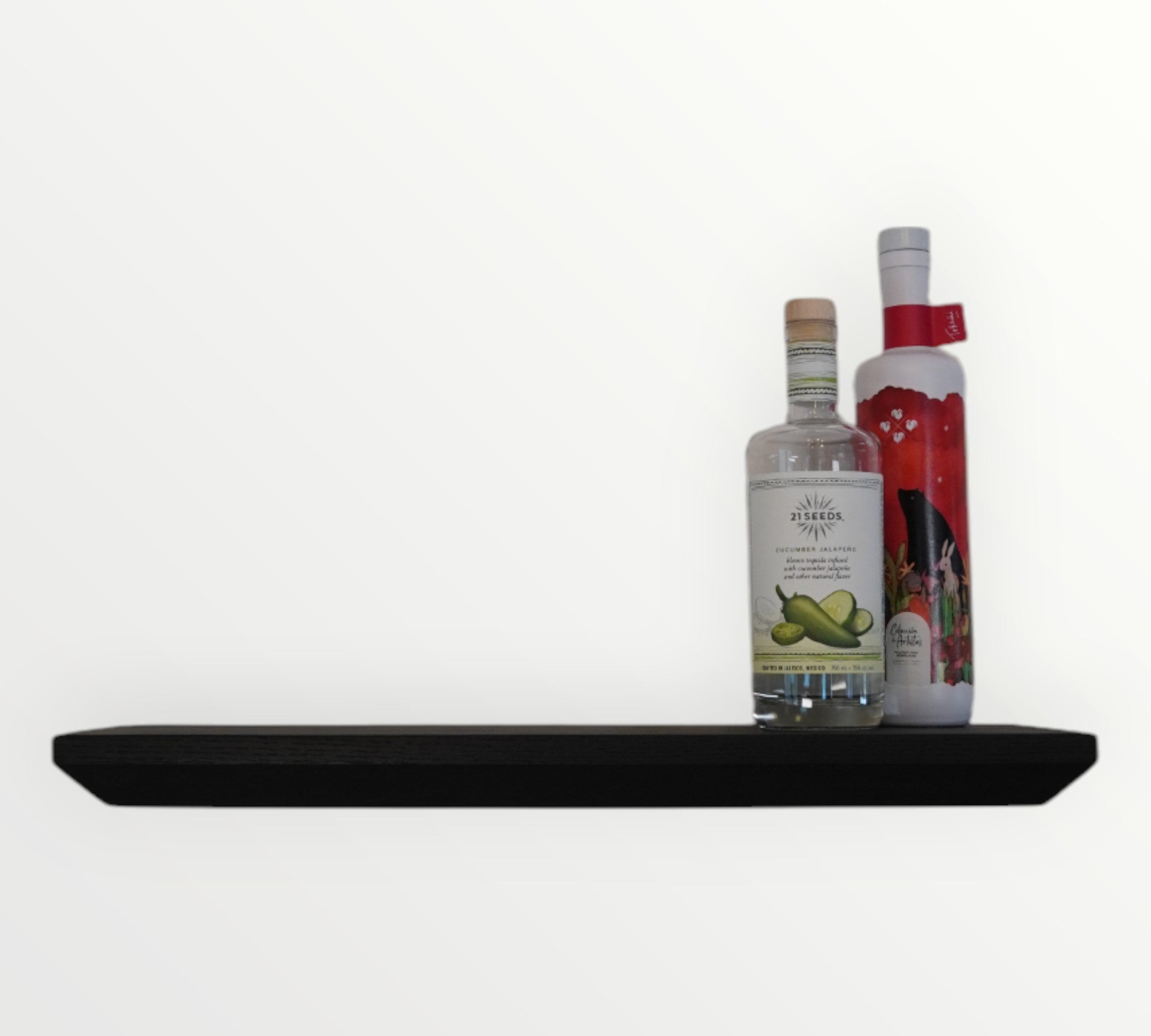 Black Oak Hardwood Floating Shelf