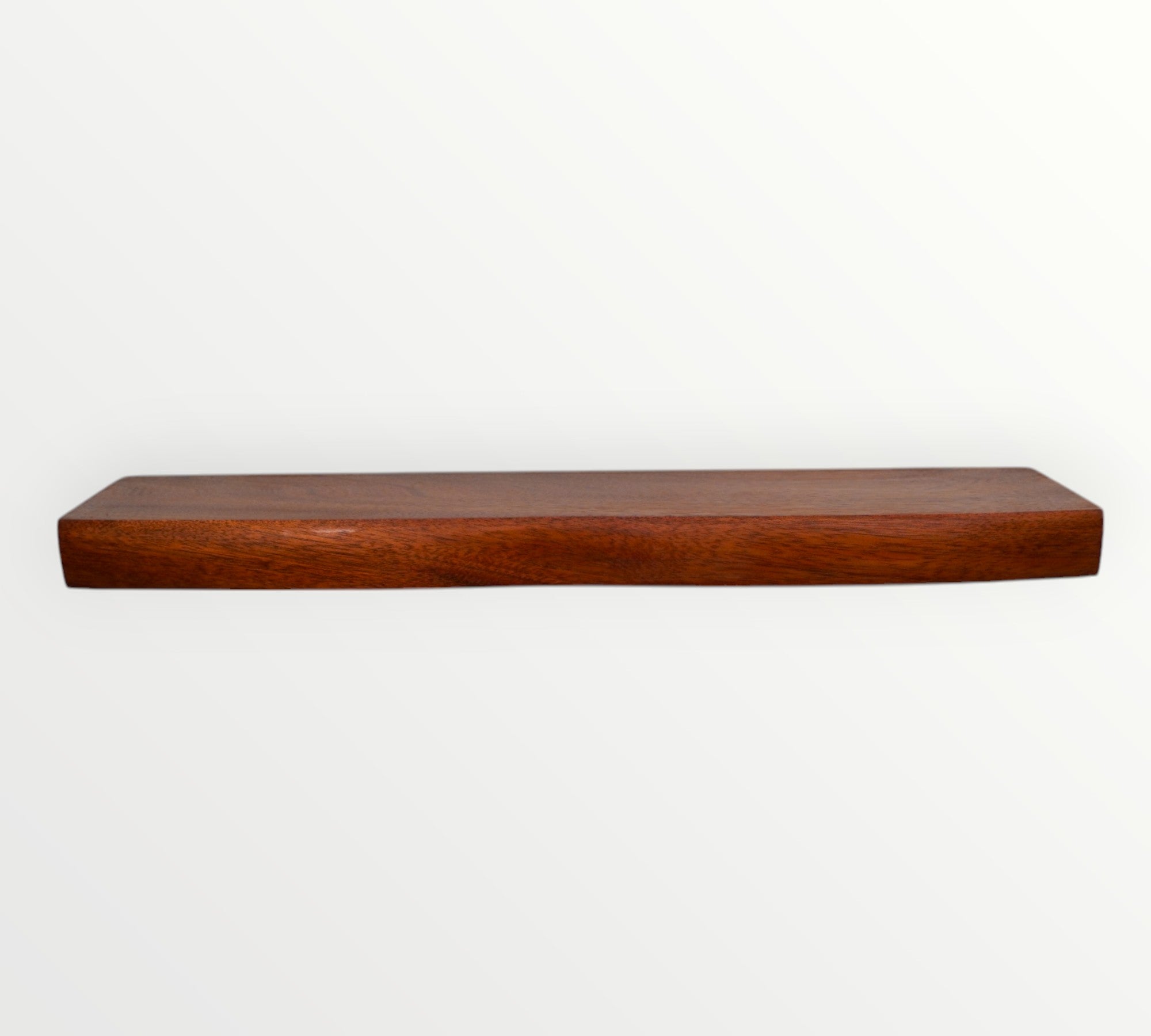 Mahogany Live Edge Hardwood Floating Shelf