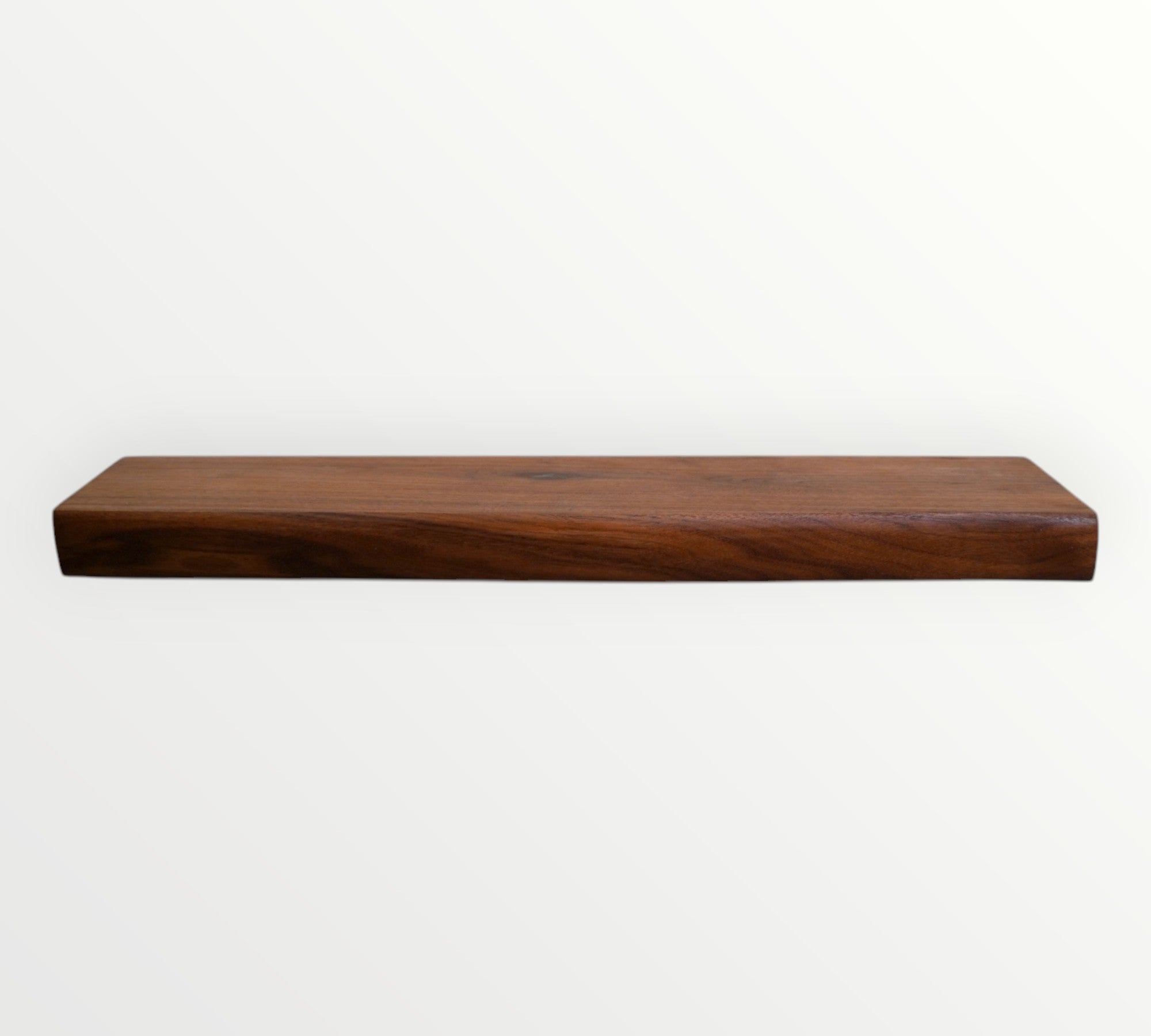 Walnut Live Edge Hardwood Floating Shelf