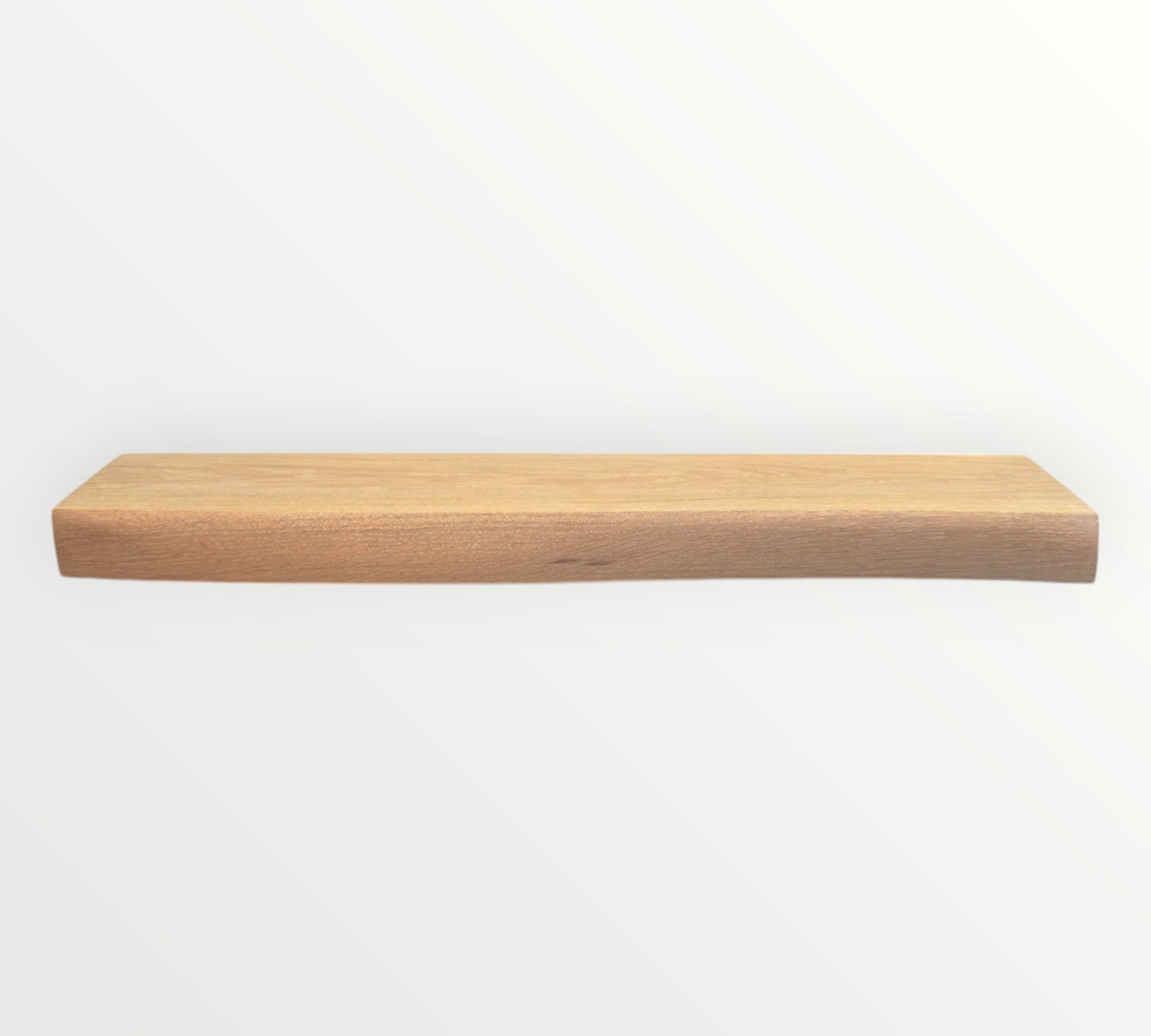 live edge white oak shelf