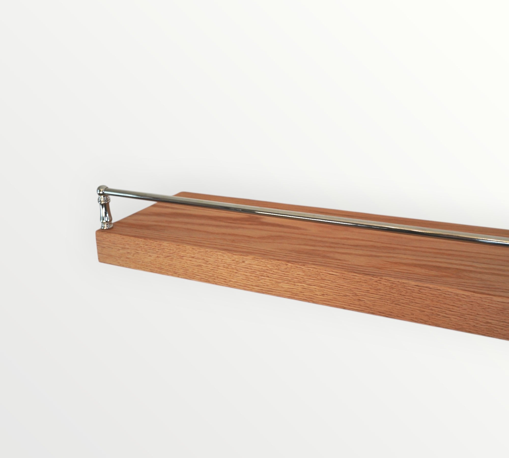 Red Oak Gallery Rail Floating Shelf