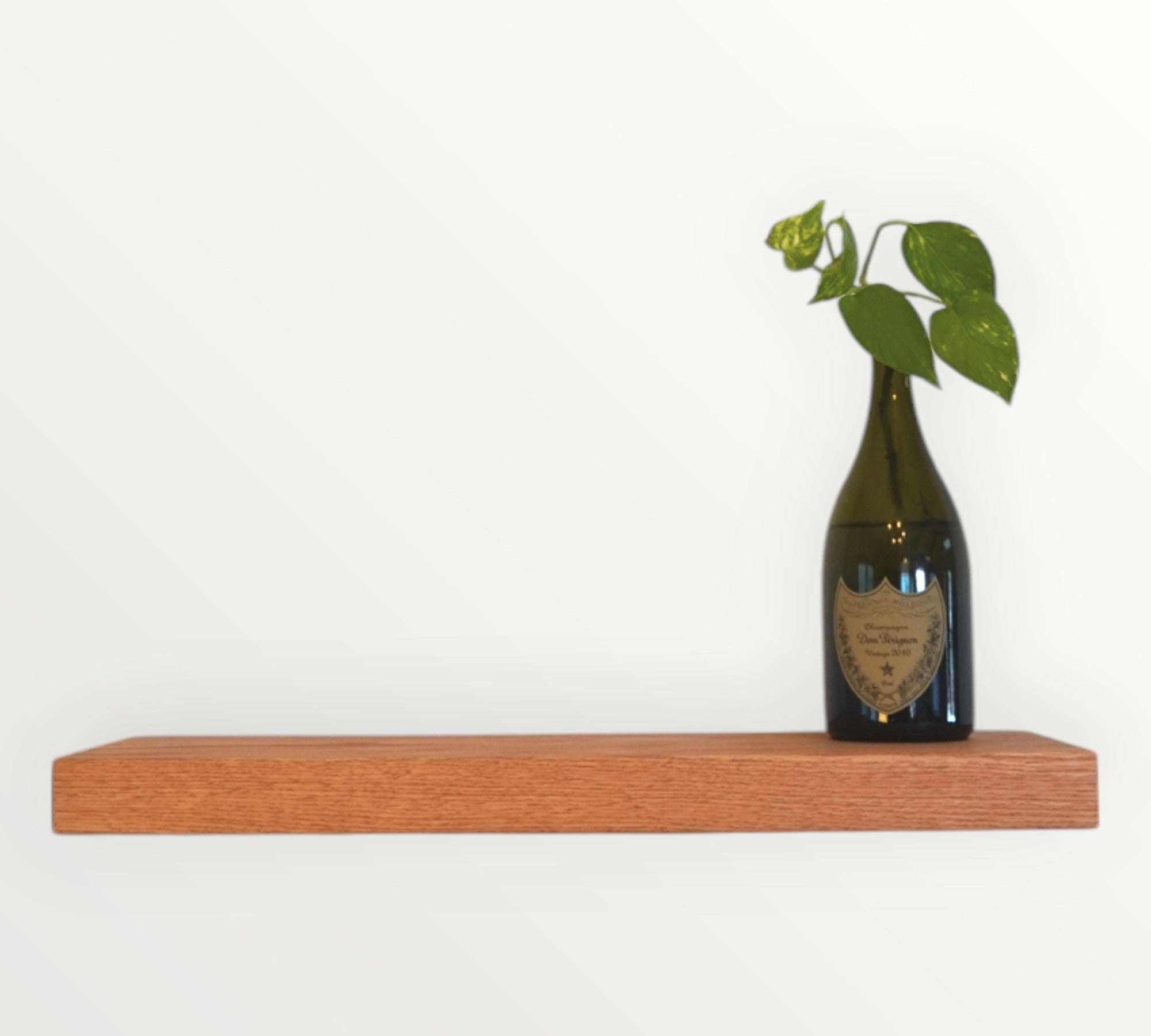 Red Oak Hardwood Floating Shelf