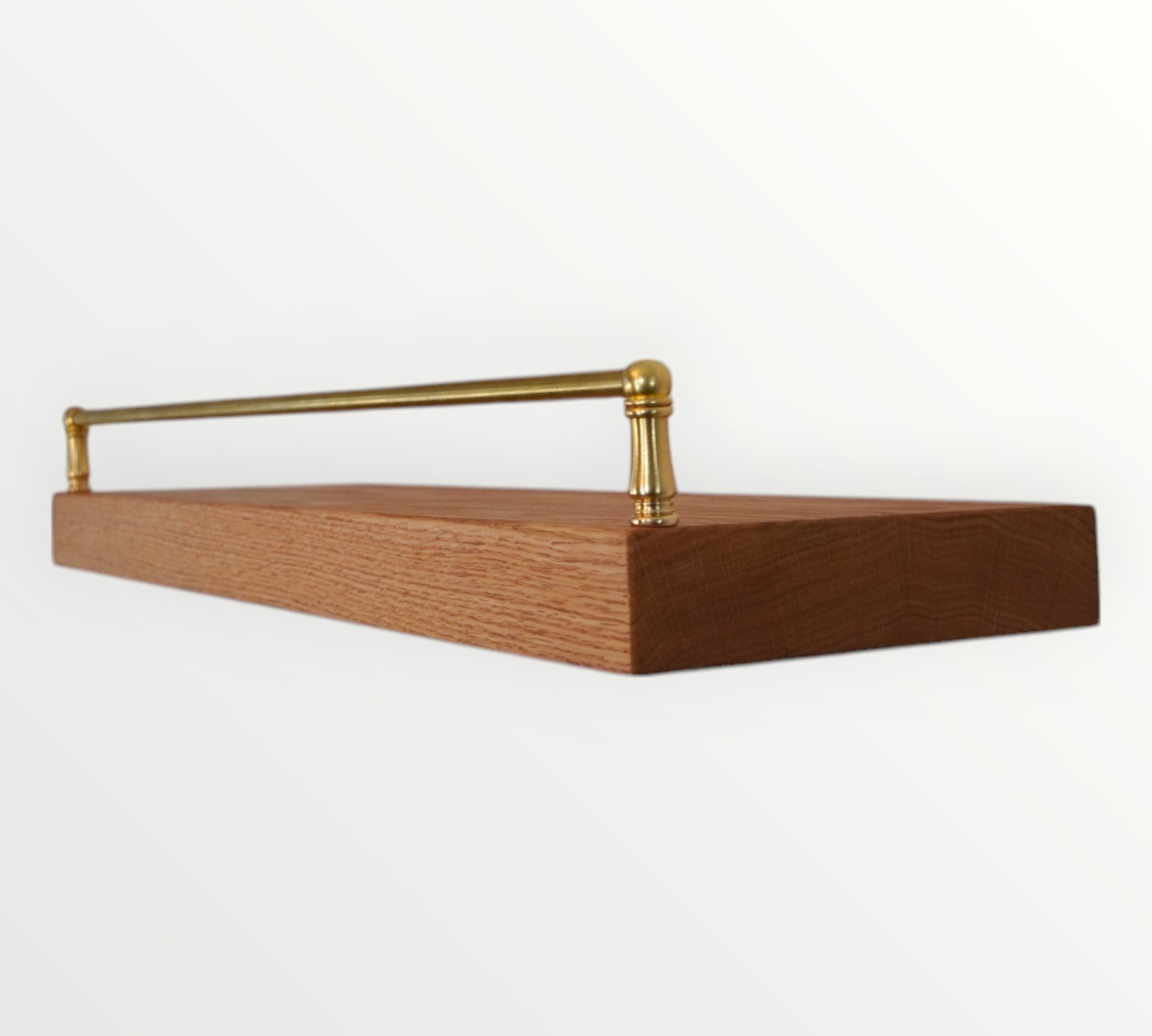 Red Oak Gallery Rail Floating Shelf