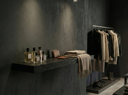 Solid Black Oak Floating Shelf