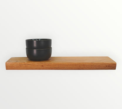 Red Oak Live Edge Hardwood Floating Shelf