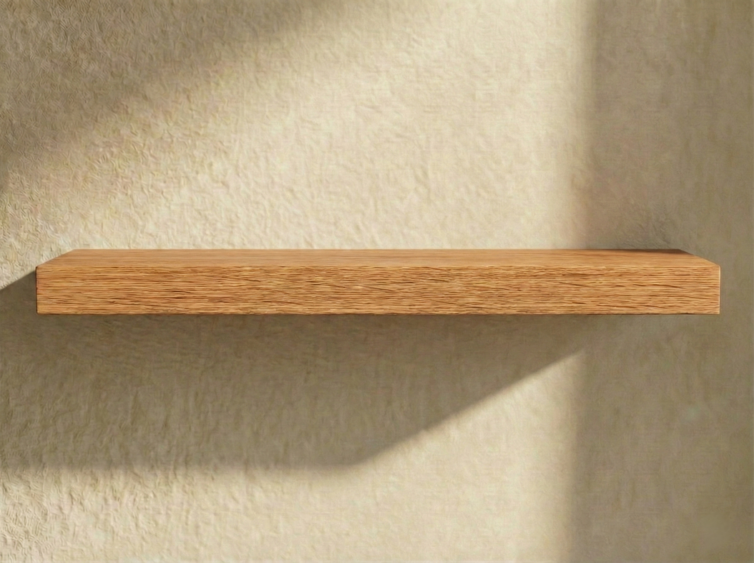 Solid Red Oak Floating Shelf