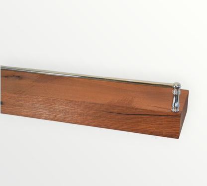 Relcaimed_Oak_shelf_nickel_rail_corner_detail