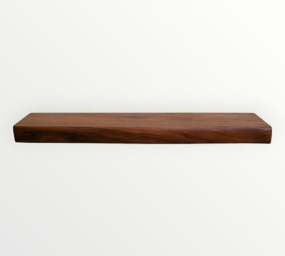 Walnut Live Edge Hardwood Floating Shelf