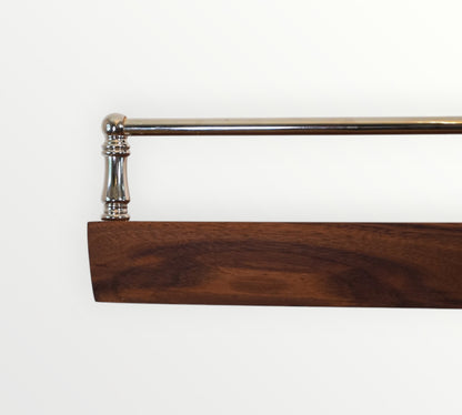 Walnut Live Edge Gallery Rail Floating Shelf