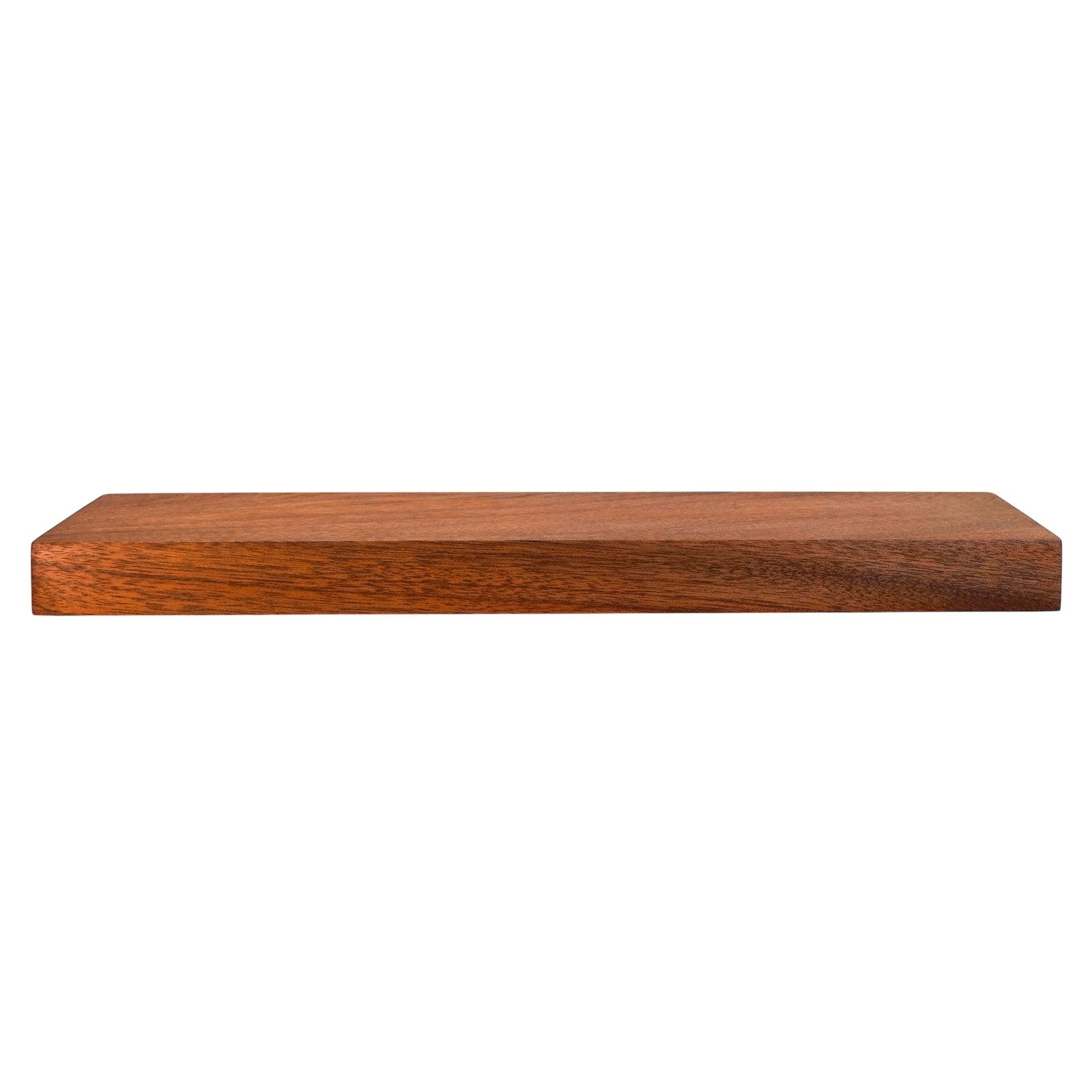 Mahogany Hardwood Floating Shelf - The Mortise & The Hare