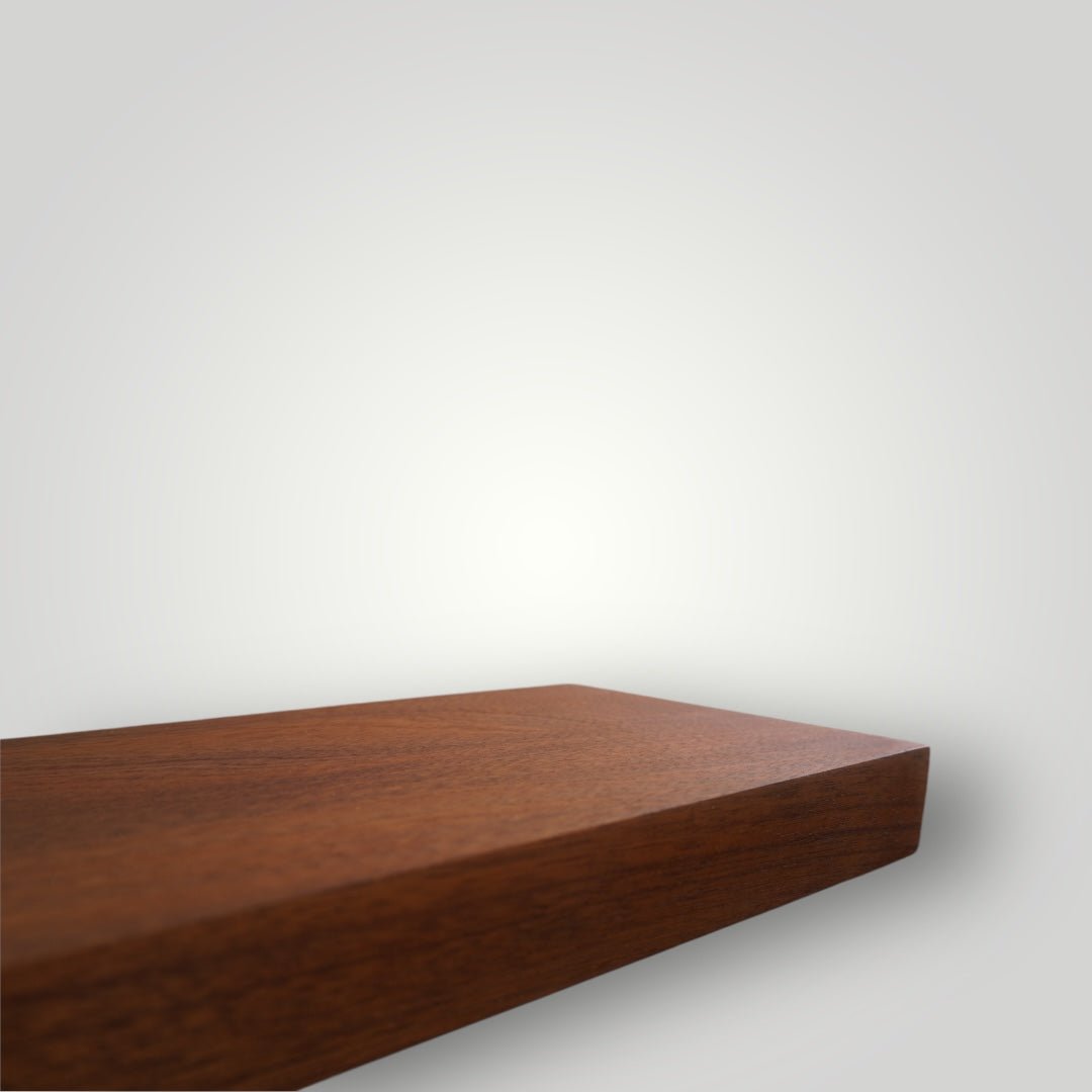 Mahogany Hardwood Floating Shelf - The Mortise & The Hare