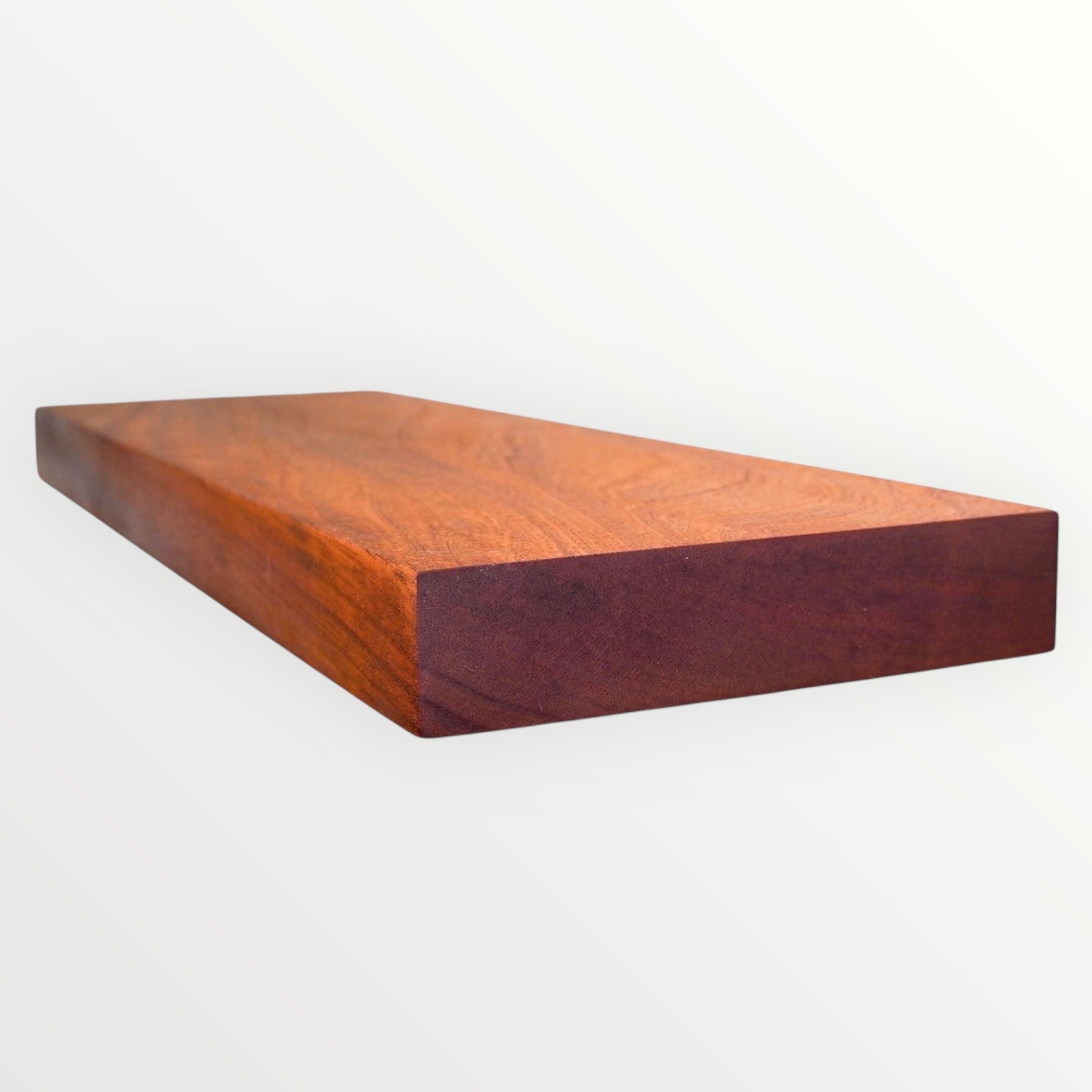 Mahogany Hardwood Floating Shelf - The Mortise & The Hare