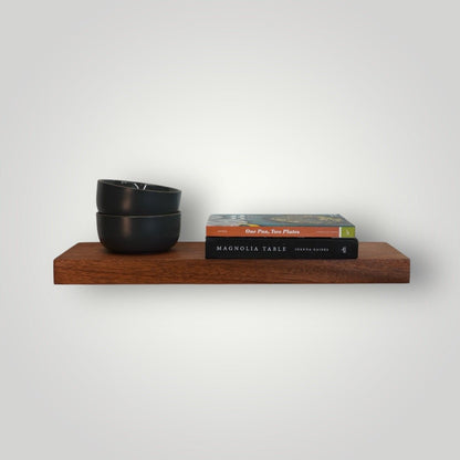 Mahogany Hardwood Floating Shelf - The Mortise & The Hare