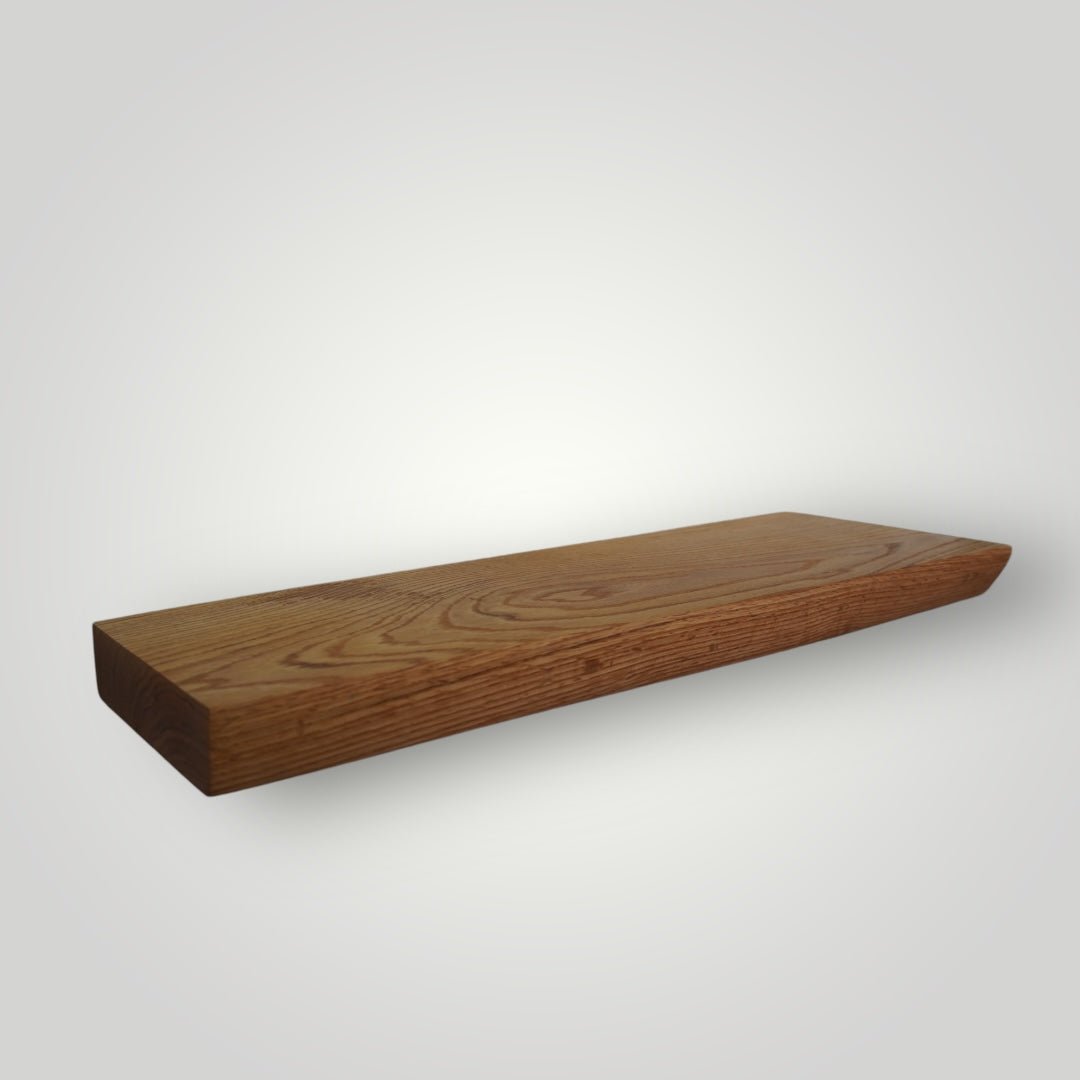 Red Oak Live Edge Hardwood Floating Shelf - The Mortise & The Hare