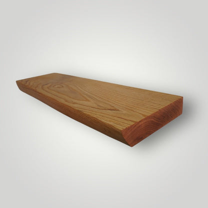 Red Oak Live Edge Hardwood Floating Shelf - The Mortise & The Hare