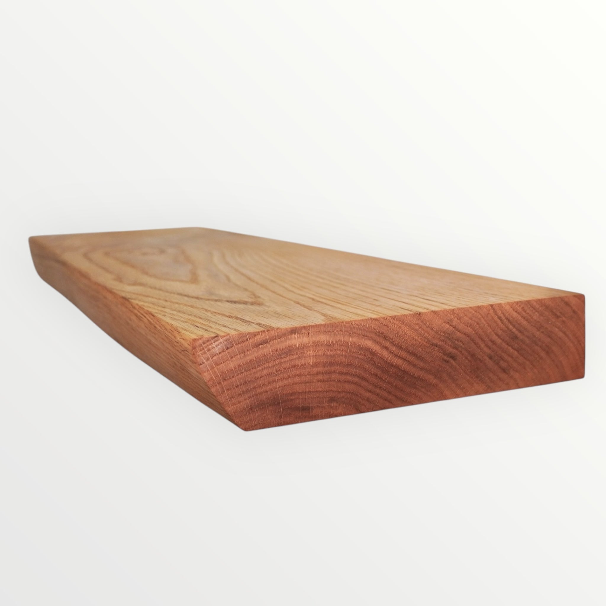 Red Oak Live Edge Hardwood Floating Shelf - The Mortise & The Hare