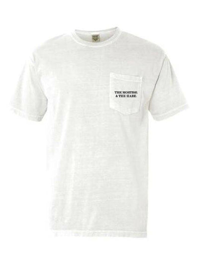 The Mortise & The Hare The Block Challenge Tee featuring a graphic design on a casual men's t-shirt.