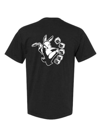 The Mortise & The Hare The Block Challenge Tee featuring a graphic design on a casual cotton t-shirt for men and women.