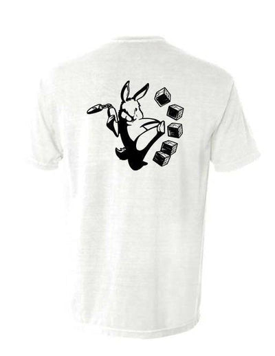 The Mortise & The Hare The Block Challenge Tee featuring a bold graphic design on a casual cotton t-shirt.