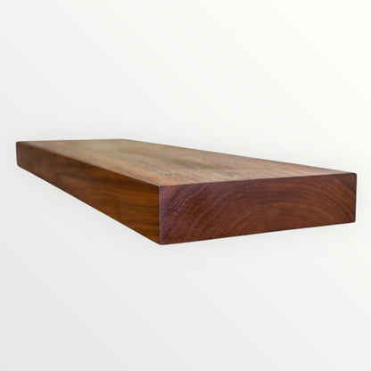 Walnut Floating Shelf - The Mortise & The Hare