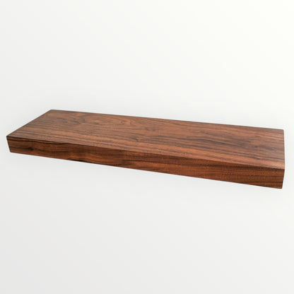 Walnut Floating Shelf - The Mortise & The Hare