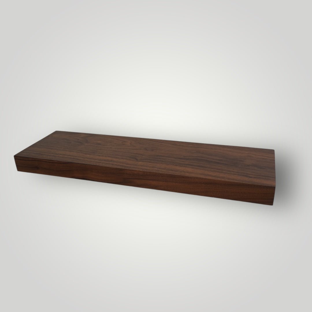 Walnut Floating Shelf - The Mortise & The Hare