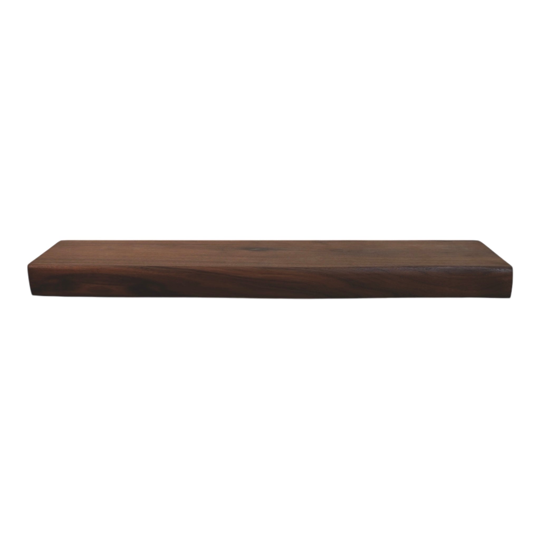 Walnut Live Edge Hardwood Floating Shelf - The Mortise & The Hare