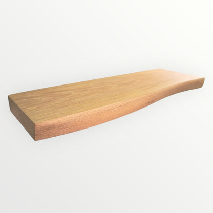 White Oak Live Edge Hardwood Floating Shelf - The Mortise & The Hare