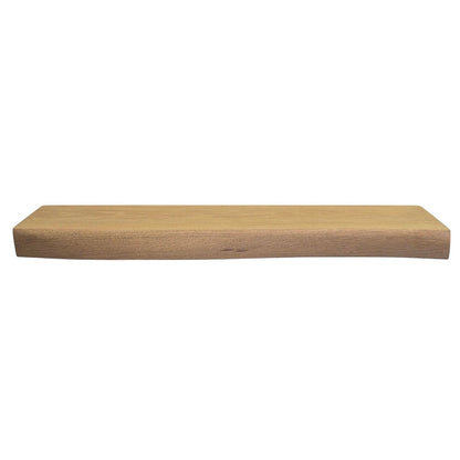 White Oak Live Edge Hardwood Floating Shelf - The Mortise & The Hare